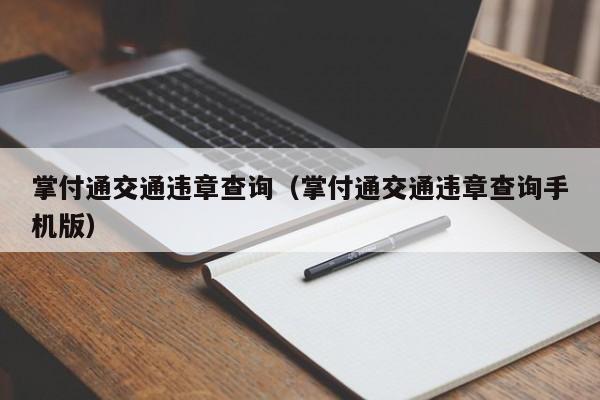 掌付通交通违章查询（掌付通交通违章查询手机版）